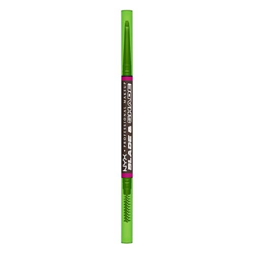 NYX PROFESSIONAL MAKEUP Blade & Shade Brow Pencil, Nano Mechanical Eyebrow Pencil, Up to 16HR Make Up Wear - Ash Brown