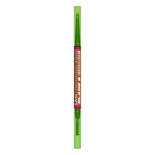 NYX PROFESSIONAL MAKEUP Blade & Shade Brow Pencil, Nano Mechanical Eyebrow Pencil, Up to 16HR Make Up Wear - Auburn