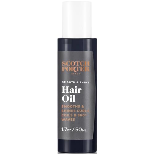 Scotch Porter Smooth & Shine Hair Oil For Men | Seals In Moisture, Detangles & Prevents Frizz | Free Of Parabens, Sulfates & Sil