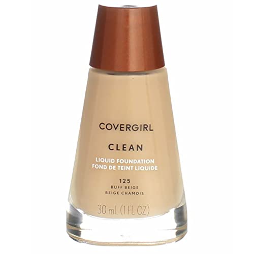 Covergirl Clean Liquid Foundation, 125 Buff Beige, 1 Ounce