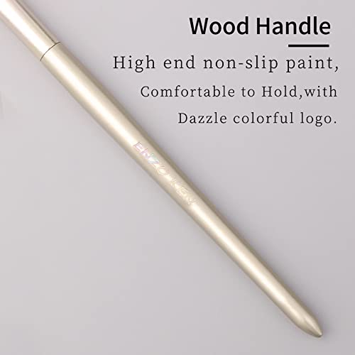 Flat Concealer Foundation Brush and Lip Brush, Mini Under Eye Blending Set, Small Essential Liquid Makeup Brush for Eye Dark Circles Puffiness, Liquid Blush Lipstick, Lipgloss, Spots.