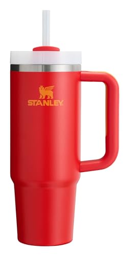 Stanley Quencher H2.0 FlowState Stainless Steel Vacuum Insulated Tumbler with Lid and Straw for Water, Iced Tea or Coffee, Smoothie and More, Chili, 30 oz