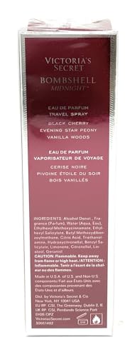 Victoria's Secret Bombshell Midnight Eau De Perfume Travel Spray .23 fl oz