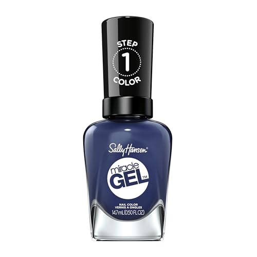 Sally Hansen Miracle Gel Nail Polish, Midnight Mod, 0.5 Fl Oz