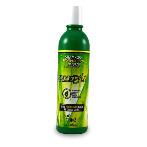 Crece Pelo Natural Hair Growth Duo – Phytotherapeutic Shampoo & Rinse Combo Set – Boosts Growth, Strength & Shine – Plant-Based Formula – Sulfate-Free, No Colorants – 12.5 oz Each