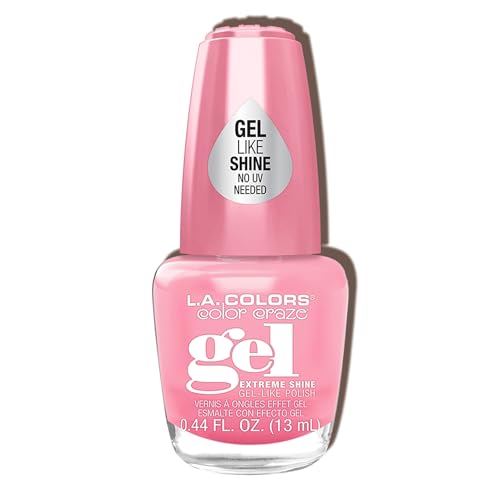 L.A. Colors Creamy Neon Gel Nail Enamel Polish Gossip, 0.44 Fl Oz