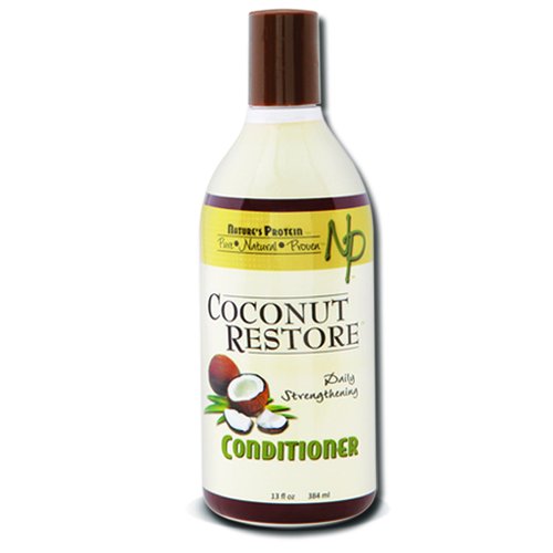 NATURE'S PROTEIN Coconut Restore Daily Strengthening Conditioner 13oz, 13 Oz