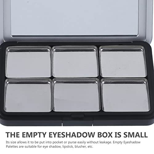 Empty Eyeshadow Palette Magnetic Makeup Palette with Mirror Refillable Eyeshadow Palette Empty Lipstick Pallet Empty Eyeshadow Pans for Eyeshadow Lipstick Blush Powder, 2PCS