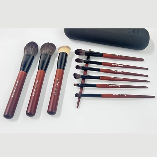 Makeup Brush Set, 10Pcs Makeup Brushes Set Professional, Premium Synthetic Powder Foundation Eyeshadow Highlight Lip Blending Eyebrow Liner Travel Makeup Brush Set