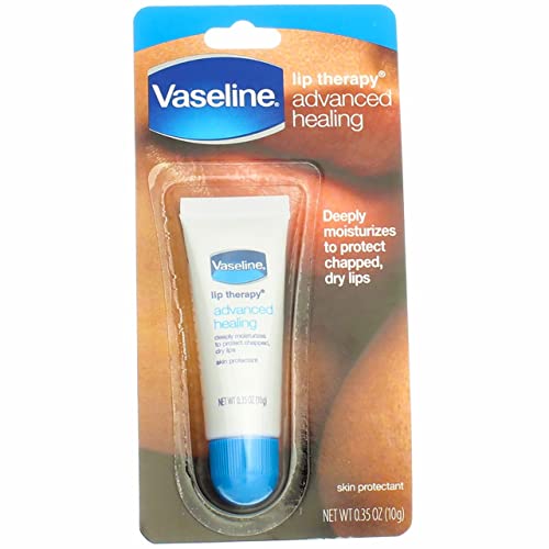 Vaseline Lip Therapy Lip Balm Tube, Advanced Healing, 0.35 Oz