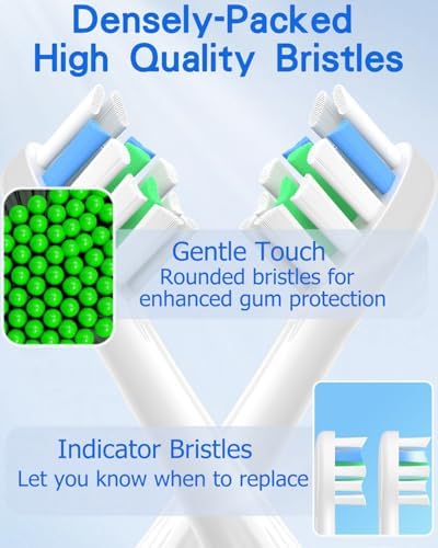 Replacement Heads Compatible with Waterpik Sonic Fusion 2.0, Flossing Brush Head Fit for Waterpik SF-01W SF-02W and 2.0 SF-03 SF-04-8 Pack White