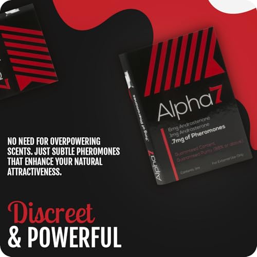 Alpha 7 Unscented - Pheromone Cologne for Men with Pure Pheromones - High Concentration Blend to Attract Women - Top Selling Perfume Oil Designed to Complement Your Scent (2x (1 ml))