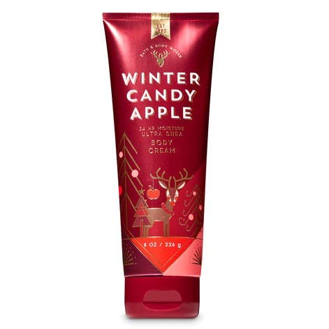 Bath And Body Works, Signature Collection Ultra Shea Body Cream, Winter Candy Apple, 8 Ounces
