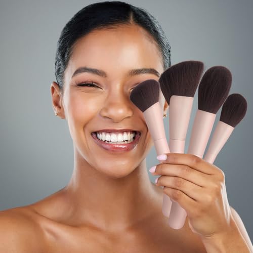 Makeup Brushes 10pc, Makeup Brush Set Foundation Bronzer Contour Eyeshadow Blush Concealer Make Up Brushes
