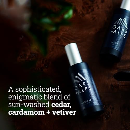 Oars + Alps Ascend Cologne and Body Spray, Blends Sunwashed Cedar with Warm Cardamom Scent, TSA Friendly, 1 Fl Oz