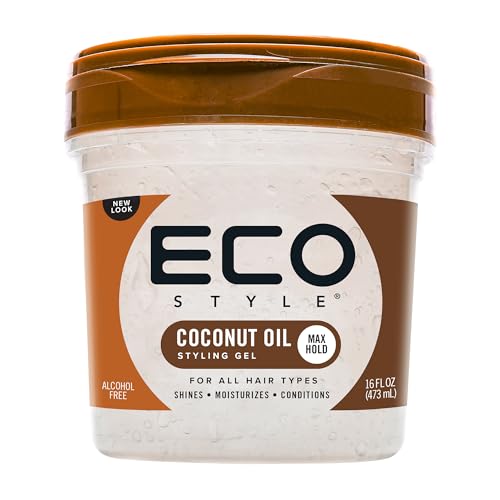 Ecoco Eco Style Gel - Coconut Oil - Adds Luster And Moisturizes Hair - Weightless Styling And Superior Hold - Prevents Breakage