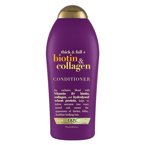 Ogx Thick & Full + Biotin & Collagen Conditioner, Salon Size, 25.4 Fl Oz