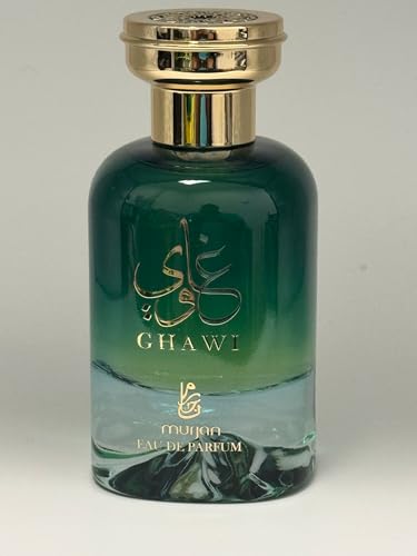 Murjan Ghawi Eau De Parfum - Men and Women Citrus & Woody Perfume with Pineapple, Mint & Cedar - Arabic Long Lasting Cologne - 3.4 oz