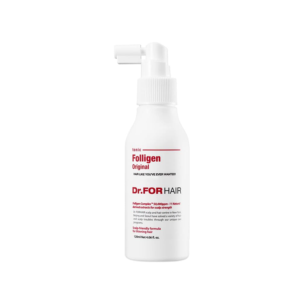 Dr.FORHAIR Folligen Original Tonic 4.06 fl oz 120 ml For Thinning Hair Care Spray Treatment Support Hair Growth Strength Thicken