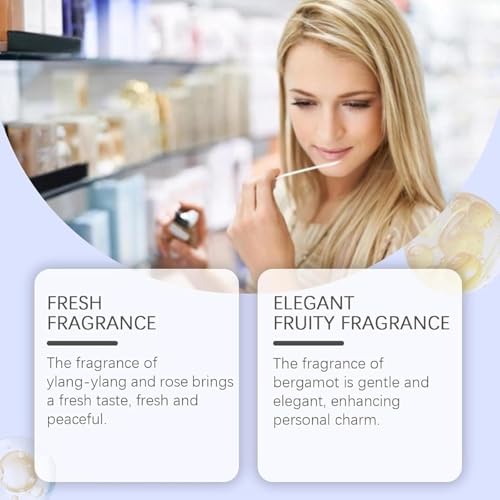 Ebyveen Baby Powder Perfume, Elyven Baby Powder Perfume, An Eau De Parfum, Elyven Baby-Soft Perfumes Spray, Floral & Creamy Aroma for Women & Men (B)