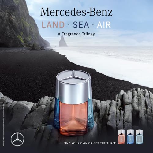Mercedes Benz Air Eau de Parfum - Long Lasting Cologne for Men - Tonka Bean, Lavender, Patchouli Cologne - Travel Size Perfume for Men - 3.4 oz EDP