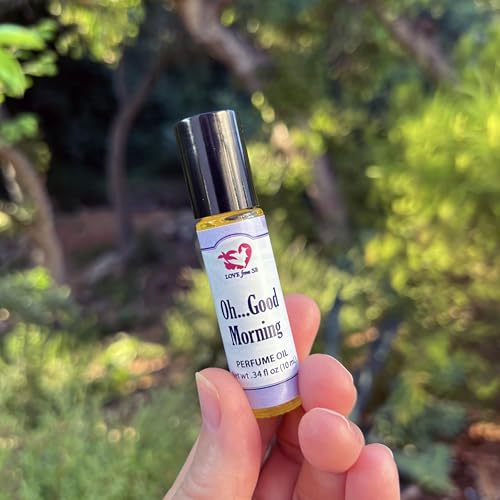Oh...Good Morning Perfume Oil | .03 oz/10 ml Roll On Bottle with Organic Jojoba Oil | Made in Santa Barbara California (Oh...Good Morning)
