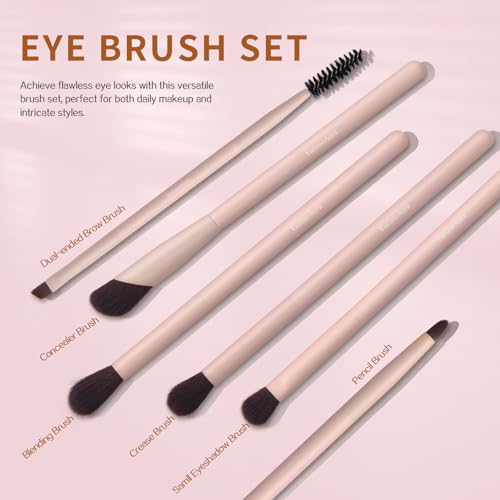 Makeup Brushes 10pc, Makeup Brush Set Foundation Bronzer Contour Eyeshadow Blush Concealer Make Up Brushes