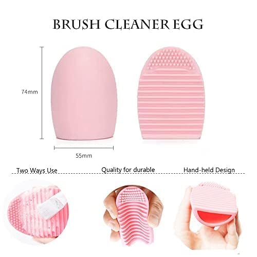 Makeup Brushes, Quality Make Up Brushes 28Pcs Makeup Brushes Set Professional & Beginner Make-up Sets & Case, Brushes & Sponges,Travel-Friendly Roll-up Beauty Gift Sets for Women, PINK