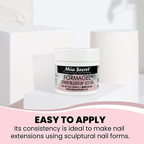 Mia Secret Nudes 1oz Formagel Gel Nail Builder - UV Led Gel - Cover Blush - Cover Tan - Candy Pink Pick Yours (Cover Tan)