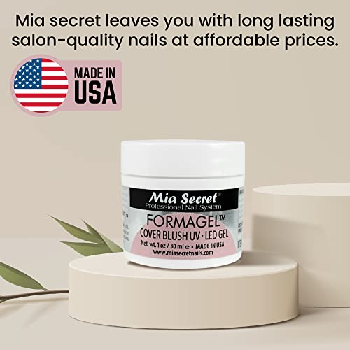 Mia Secret Nudes 1oz Formagel Gel Nail Builder - UV Led Gel - Cover Blush - Cover Tan - Candy Pink Pick Yours (Cover Tan)