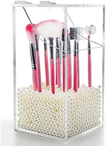 Makeup Beads for Brushes,AIYoo Art Faux Pearls 1500 pcs for Lipstick, Mascara, Eyeliner,Makeup Brush Holder Organizer, Highlight Plastic Round Pearls,Diameter 8mm