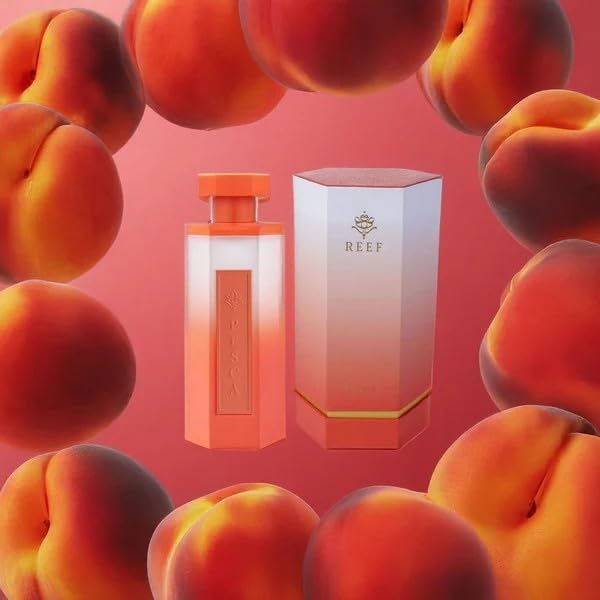 Reef Pesca Luxury Perfume for Women – Eau de Parfum 200ml | Notes of Juicy Peach, Iris & Mate Plant | Sweet, Powdery & Herbal Signature Scent | Long-Lasting Elegant Fragrance