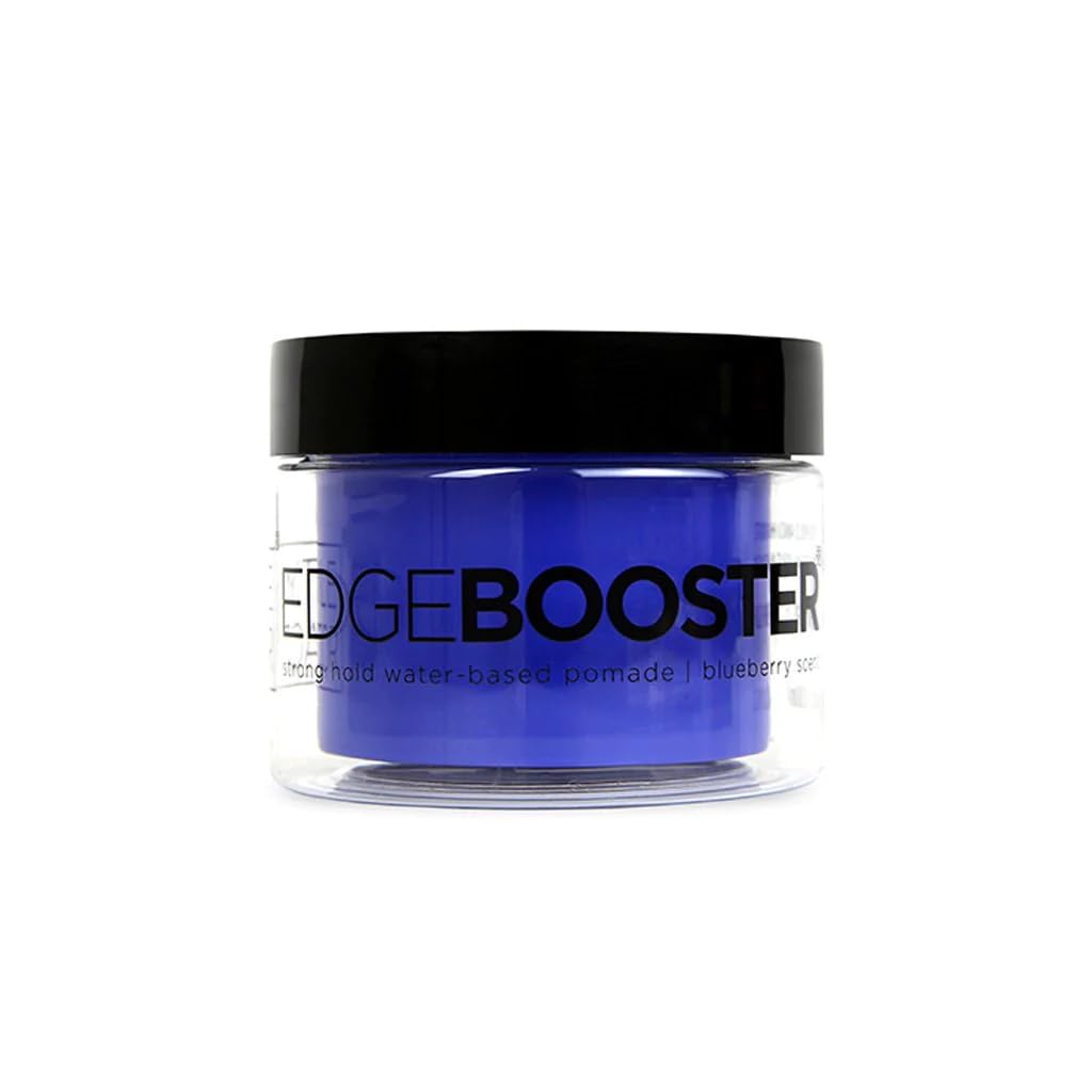 Style Factor Edge Booster Strong Hold Water-Based Pomade 3.38Oz - Blueberry Scent