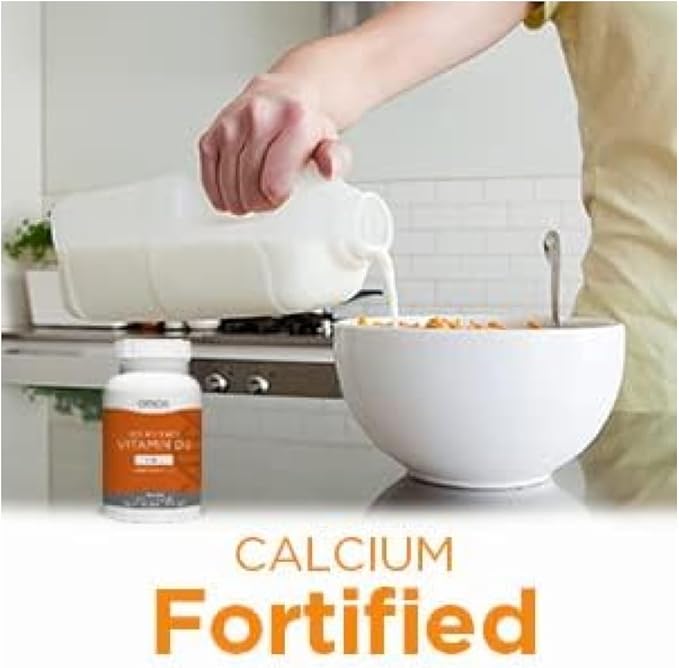 Omax3 Vitamin D3 5000 IU + Calcium, 30-Day Supply, Strong Bones, Muscles & Joints, Heart Health, Immunity, Non GMO, No Gluten, No Soy - 30 Tablets