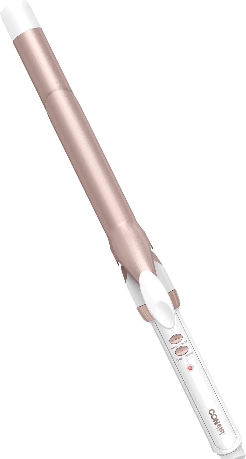 Conair Double Ceramic 1/2-Inch Curling Iron | Spiral Curls for Short Hair
