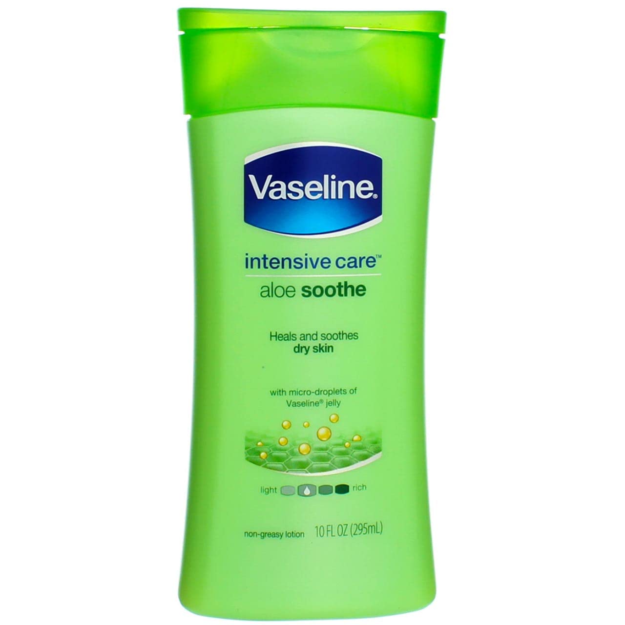 Vaseline Intensive Care Lotion 10 Ounce Aloe Soothe (Dry Skin) (295ml) (2 Pack)