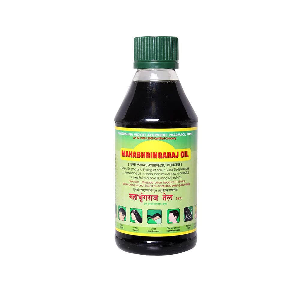 RVAP Mahabhringraj Oil 500ml | Pure indian MaKa's Ayurvedic Oil for Hair care | Enriched with various Indian herbs and ingredien
