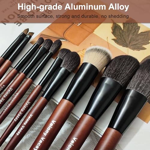 Makeup Brush Set, 10Pcs Makeup Brushes Set Professional, Premium Synthetic Powder Foundation Eyeshadow Highlight Lip Blending Eyebrow Liner Travel Makeup Brush Set