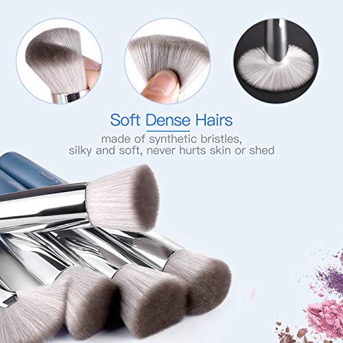 Makeup Brushes Makeup Brush Set, BESTOPE PRO Makeup Brushes Kit, 16Pcs Professional Makeup Brush Set for Eye and Face, Foundation Powder Concealers Blush Eyeshadow Brush Make UP Brushes Kit Blue