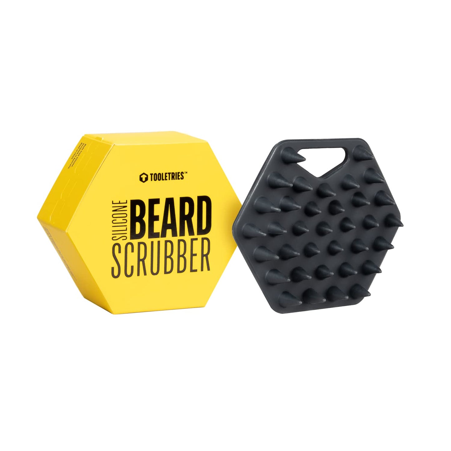 Tooletries - Beard Scrubber - Silicone Beard Brush & Beard Exfoliator For Men - Deep Cleans & Unclogs Pores - Soft-Touch Bath &