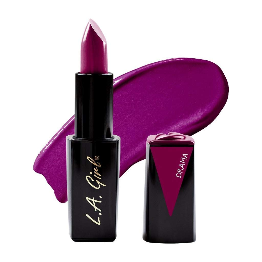 L.A. Girl Lip Attraction Lipstick, Drama, 0.11 Oz.