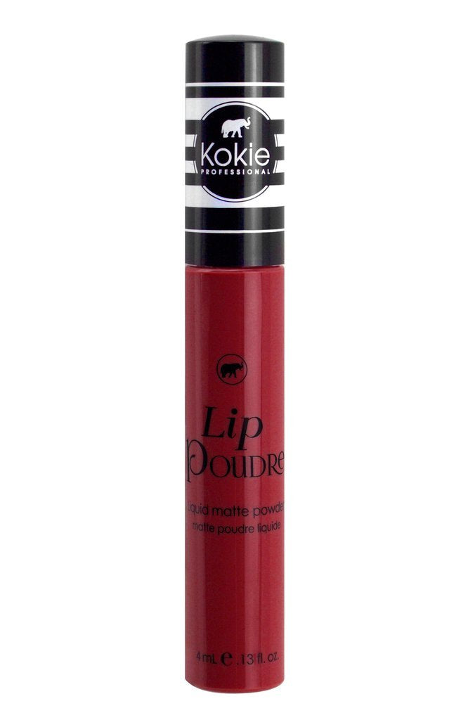 Kokie Cosmetics Lip Poudre Liquid Lip Powder, Garnet, 0.13 Fluid Ounce