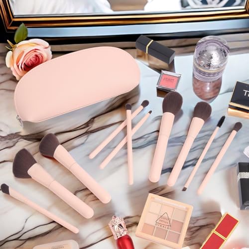 Makeup Brushes 10pc, Makeup Brush Set Foundation Bronzer Contour Eyeshadow Blush Concealer Make Up Brushes