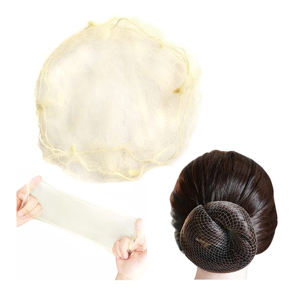 Yantaisiyu 100 Pcs Hair Net 20 Inch Invisible Elastic Mesh Wig Hairnet For Bun Hair Making Food Service Workes (Bulk Packing,Blo