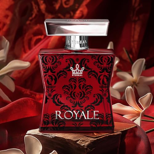 Eternal Royale - Inspired by Iconic Ambery Saffron Perfume - 3.4 oz (100ml) - EDP - Long-lasting - Clean Ingredients - Unisex Perfume for Men & Women - 2000 sprays per bottle