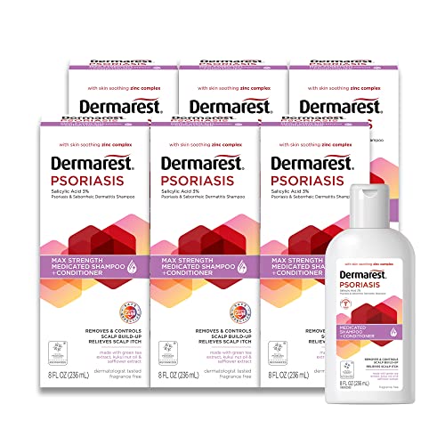 Dermarest Medicated Shampoo Plus Conditioner For Psoriasis, 8 Fl Oz (6 Pack)
