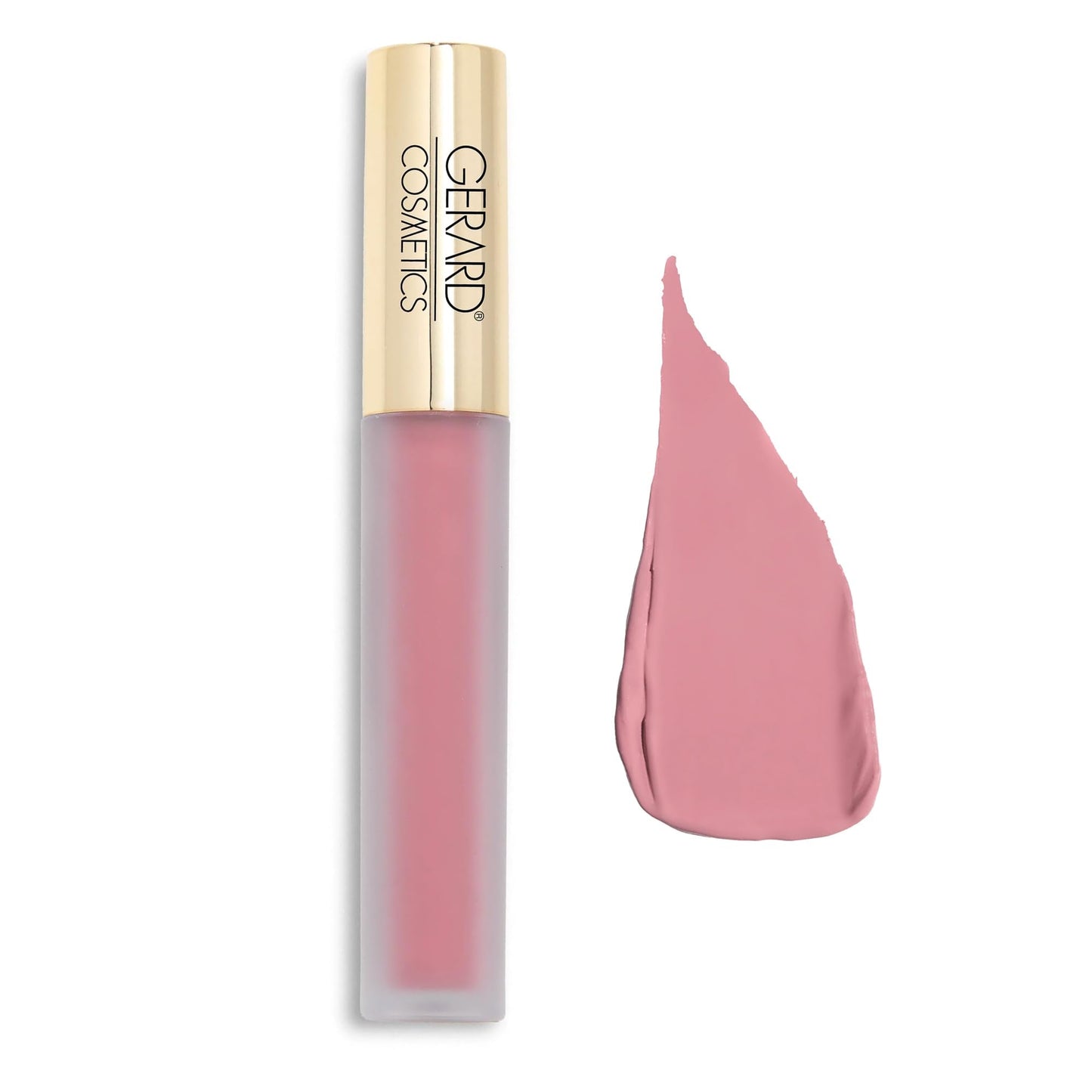 Gerard Cosmetics HydraMatte Liquid Lipstick Cher, Mauve Lipstick with Matte Finish, Long Lasting and Non Drying, Super Pigmented Fully Opaque Lip Color