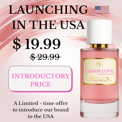 Candy Love Perfume for Women β Sweet & Addictive Vanilla Caramel Scent β Long Lasting French Extrait de Parfum β Luxury Gift Box Presentation β 1.7 FL OZ