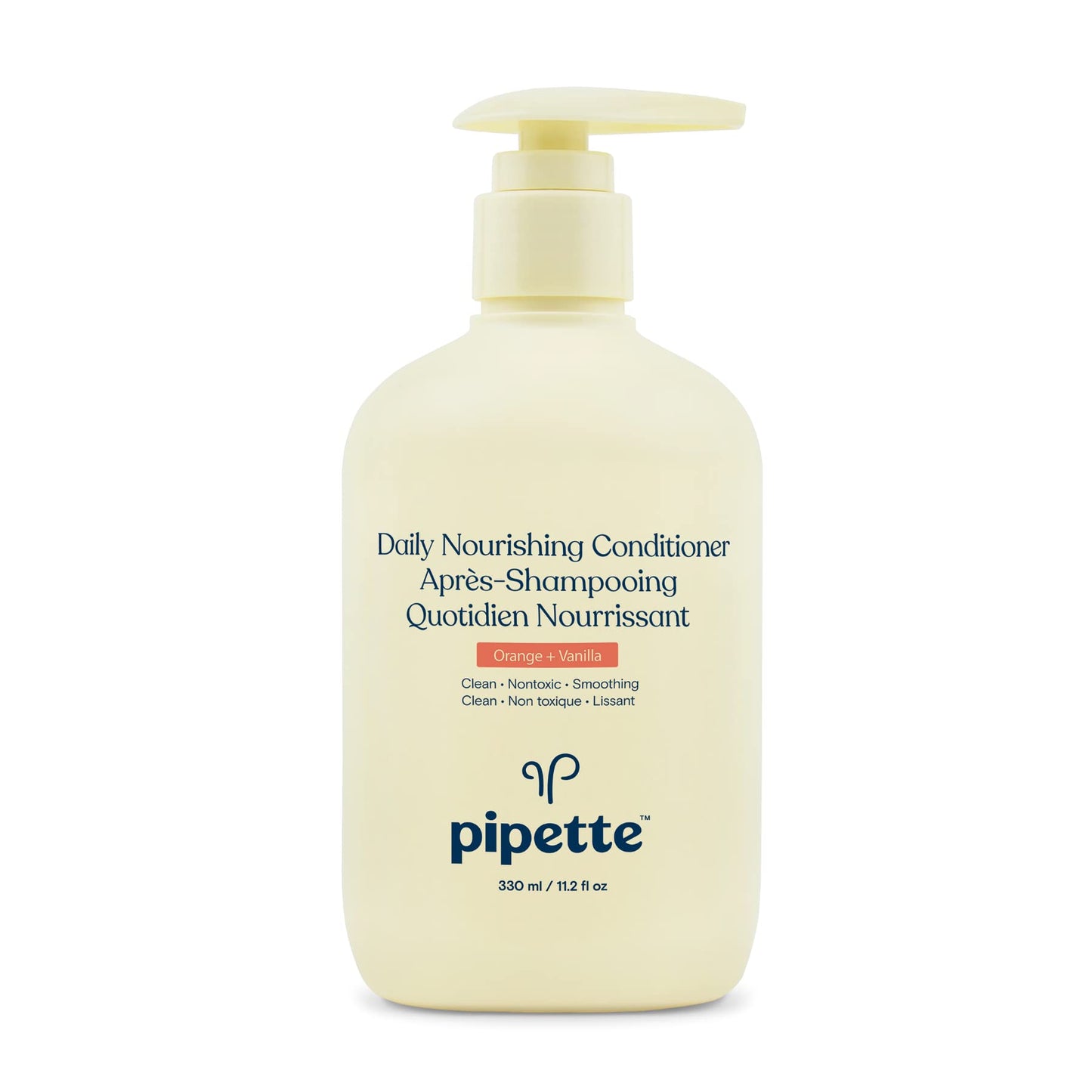 Pipette Daily Nourishing Conditioner -Tear Free Conditioner For Kids, Adds Moisture, 100% Plant-Derived Squalane And Quinoa, Ora