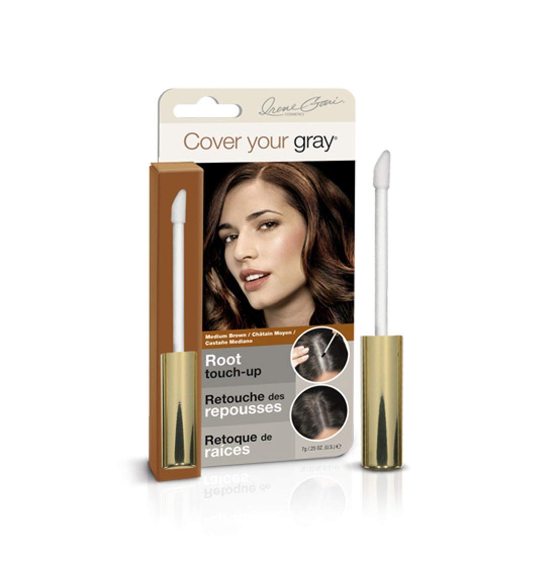 Cover Your Grey For Women Root Touch Up, Medium Brown, 0.25 Ounce